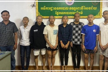 សមត្ថកិច្ចខណ្ឌពោធិ៍សែនជ័យបង្ក្រាបក្រុមកាប់ប្លន់ម៉ូតូនិងអ្នកទទួលផលចោរកម្មសរុប 9នាក់