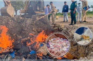 មន្ត្រី ក.ប.ប. ក្នុងរយៈពេល១សប្តាហ៍ បានរកឃើញ ដកហូត និងដុតកម្ទេចចោលផលិតផលសាច់បង្កកខូចគុណភាព ប្រមាណ ៦តោន