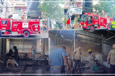 ឆេះ​ហាងលក់គុជខ្យង នៅខណ្ឌ​បឹងកេងកង​  ខូចខាត​ផ្ទះ​ជាន់​ទីបីទាំងស្រុង