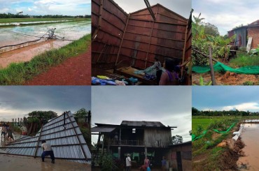 គ្រោះធម្មជាតិបំផ្លាញបង្អួលភ្លើងជាង 10 ដើមនិងផ្ទះ 20 ខ្នងរងផលប៉ះពាល់