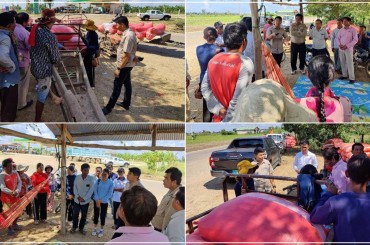 ក្រសួងកសិកម្ម បន្តចុះពិនិត្យ តាមដានការប្រមូលផល និងតម្លៃស្រូវប្រជាកសិករនៅខេត្តបាត់ដំបង