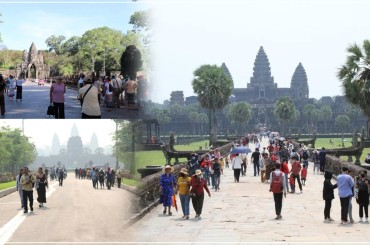 សប្តាហ៍ចុងខែវិច្ឆិកានិងដើមខែធ្នូកម្ពុជាទទួលបានភ្ញៀវទេសចរជាង 55 ម៉ឺននាក់