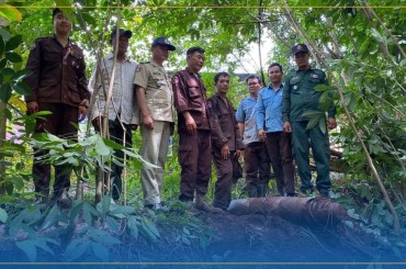គ្រាប់បែកទម្លាក់ពីយន្តហោះប្រភេទMK82 ទម្ងន់ប្រមាណ២៣០គីឡូក្រាម ត្រូវបានកម្លាំងមានសមត្ថកិច្ច កម្លាំងCMAC និងកម្លាំងអ្នកភូមិ ជួយគ្នាទាញយក នៅខេត្តក្រចេះ