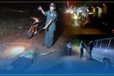 គ្រោះថ្នាក់ចរាចរណ៍ រវាងរថយន្តនិងម៉ូតូនៅលើផ្លូវជាតិលេខ៤ ចន្លោះគីឡូម៉ែត្រ១៤៥.១៤៦បណ្ដាលឲ្យស្លាប់មនុស្សចំនួន០១នាក់