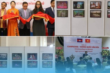 ក្រសួងវប្បធម៌និងវិចិត្រសិល្បៈកម្ពុជា សហការជាមួយក្រសួងវប្បធម៌ កីឡា និងទេសចរណ៍វៀតណាមរៀបចំពិព័រណ៍ក្រោមប្រធានបទ 